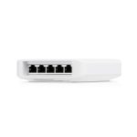 Imagen del Ubiquiti UniFi Switch Flex de 3 unidades, gestionado en capa 2, con puertos Gigabit Ethernet y capacidad PoE, SKU: USW-FLEX-3