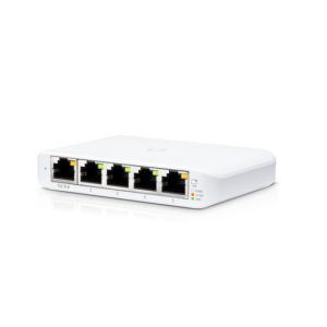 Paquete de 3 switches Ubiquiti UniFi Switch Flex Mini gestionados, Gigabit Ethernet, PoE, color blanco, SKU USW-FLEX-MINI-3
