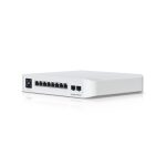 Imagen del Ubiquiti UniFi USW-PRO-8-POE, un switch gestionado L2/L3 con puertos Gigabit Ethernet (10/100/1000) y soporte para Energía sobre Ethernet (PoE), SKU USW-Pro-8-PoE