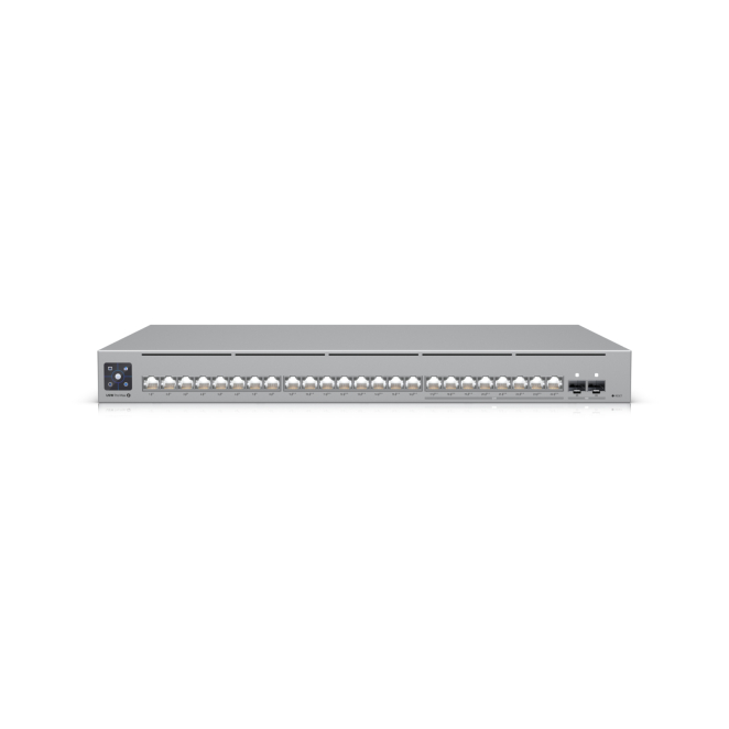 Ubiquiti Switch L3 2.5G Ethernet con PoE y 24 Puertos Ubiquiti USW-Pro-Max-24-PoE Switch Gris L3 con velocidad de Ethernet de hasta 2.5G, 24 puertos, y soporte para PoE, SKU: USW-Pro-Max-24-PoE