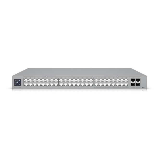 Ubiquiti UniFi Pro Max 48 PoE L3 Gigabit Ethernet Switch Switch Ubiquiti UniFi Pro Max 48 PoE, gestión L3, Gigabit Ethernet (10/100/1000), Energía sobre Ethernet (PoE), SKU USW-Pro-Max-48-PoE, color gris
