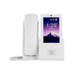Imagen del Ubiquiti Phone Touch, un teléfono inteligente blanco con pantalla táctil avanzada, SKU UTP-Touch-White