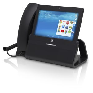 Teléfono IP Ubiquiti UVP-Executive negro con pantalla LCD y conectividad Wifi, SKU UVP-EXECUTIVE