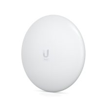 Imagen del transceptor y repetidor Ubiquiti WAVE-LR de largo alcance en color blanco con SKU WAVE-LR
