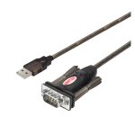 Cable de serie UNITEK Y-105 negro de 1.5 metros con conector USB tipo A y DB-9, SKU Y-105