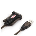 Cable de serie UNITEK Y-105 negro de 1.5 metros con conector USB tipo A y DB-9, SKU Y-105
