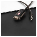 Cable de serie UNITEK Y-105 negro de 1.5 metros con conector USB tipo A y DB-9, SKU Y-105