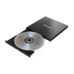 Verbatim unidad de disco óptico Blu-Ray DVD Combo en color negro, modelo 43888, ideal para grabaciones de alta capacidad.