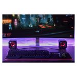 Altavoz SureFire Gator Eye negro con detalles en rojo, alámbrico de 2.5W, SKU 48820