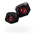 Altavoz SureFire Gator Eye negro con detalles en rojo, alámbrico de 2.5W, SKU 48820