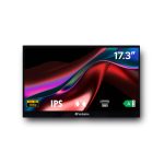 Verbatim 49593 pantalla para PC 43,9 cm, 1920 x 1080 Pixeles, Full HD, LCD táctil, color negro