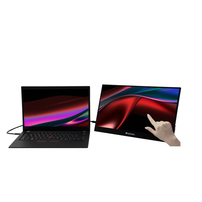 Verbatim 49593 pantalla para PC 43,9 cm (17.3″) 1920 x 1080 Pixeles Full HD LCD Pantalla táctil Negro 4 Experiencia de usuario con el monitor táctil Verbatim 49593