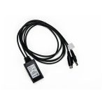 Imagen del cable Vertiv Avocent ADB0048 diseñado para video, teclado y ratón en color negro con una longitud de 1,83 metros.