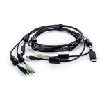 Imagen del cable KVM Vertiv Avocent de 1.8 metros para conectar teclado, ratón y video, SKU CBL0102