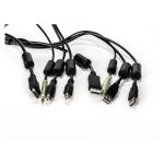 Cable KVM Vertiv Avocent de 1,8 metros, ideal para conectar video, teclado y ratón. SKU: CBL0104