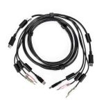 Cable KVM Vertiv Avocent Negro de 1.8 metros para video, teclado y ratón, SKU CBL0122