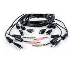 Cable KVM Vertiv Avocent CBL0128 negro, 1,8 metros de longitud para video, teclado y ratón