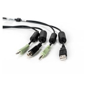 Cable KVM Vertiv Avocent de 3 metros CBL0131 para conectar video, teclado y ratón