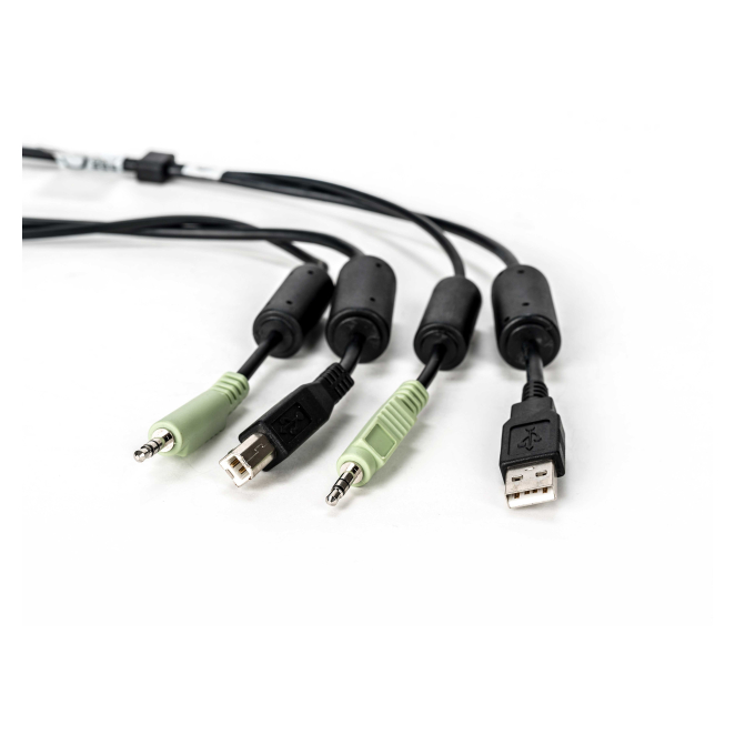 Vertiv Avocent CBL0131 cable para video, teclado y ratón (kvm) 3 m 3 Vertiv Avocent CBL0131 cable KVM conectado a perifericos