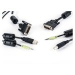 Vista del cable Vertiv Avocent CBL0150 para KVM de 1,8 metros, con conectores para video, teclado y ratón, SKU: CBL0150