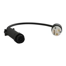Cable de transmisión negro de 3 metros de la marca Vertiv con SKU FSC1N001, ideal para conexiones confiables