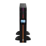 Vista del Vertiv Liebert SAI GXE proporcionando 3000 VA/2700 W de potencia con batería VRLA de plomo-ácido en formato rack y torre. SKU: GXE3-3000IRT2UXL