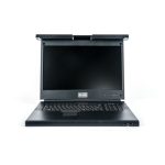 Vertiv Avocent Consola LCD de acceso directo al rack de 19 pulgadas con conmutador KVM AutoView 2108 de 8 puertos, teclado USB y cables incluidos. SKU: LRA185KMM8D-001