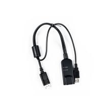 Vertiv Avocent MPUIQ-VMCDP cable KVM negro de 0.3556 metros para video, teclado y ratón, SKU MPUIQ-VMCDP