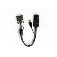 Cable KVM negro de 0.3556 m Vertiv Avocent MPUIQ-VMCDV para conectar video, teclado y ratón
