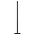 Vista lateral derecha de la pantalla táctil negra Viewsonic EP5542T de 55 pulgadas 4K Ultra HD, con un diseño de tótem y brillo de 450 cd/m²