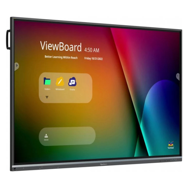 Viewsonic IFP6550-5F pizarra blanca interactiva 165,1 cm (65″) 3840 x 2160 Pixeles Pantalla táctil Negro HDMI 1 Viewsonic IFP6550-5F Pizarra Blanca Interactiva 65 pulgadas en uso