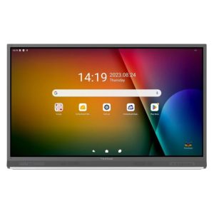 Pantalla plana de señalización digital Viewsonic IFP6552-2F de 65 pulgadas, LCD con 450 cd/m², resolución 4K Ultra HD, color negro y pantalla táctil con procesador Android incorporado