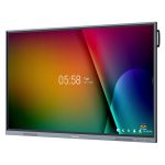 Vista frontal del Viewsonic IFP7533-G, un panel interactivo de 75 pulgadas con pantalla LCD 4K Ultra HD, 350 cd/m² y procesador integrado con Android 11. SKU IFP7533-G.