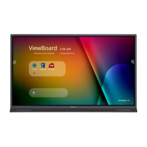 Panel plano interactivo Viewsonic IFP7552-1B de 75 pulgadas con pantalla táctil 4K, Wifi, procesador Android y 400 cd/m² de brillo
