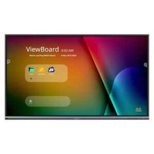 Pizarra blanca interactiva Viewsonic IFP8650-5F de 86 pulgadas, resolución 3840 x 2160 píxeles, pantalla táctil de color negro HDMI, SKU IFP8650-5F