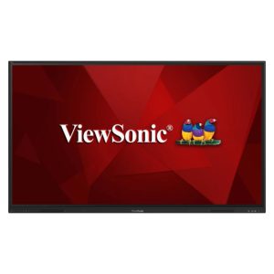 Pizarra blanca interactiva Viewsonic IFP86G1 de 86 pulgadas, resolución 3840x2160 Pixeles, pantalla táctil y puertos HDMI en color negro. SKU IFP86G1.