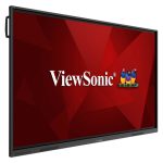 Pizarra blanca interactiva Viewsonic IFP86G1 de 86 pulgadas, resolución 3840x2160 Pixeles, pantalla táctil y puertos HDMI en color negro. SKU IFP86G1.