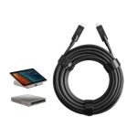 Cable USB 3.2 Gen 1 tipo C de 10 metros Marca Viewsonic en color negro, SKU MCB-RS-C10