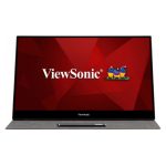 Viewsonic TD1655, pantalla para PC de 39.6 cm (15.6 pulgadas) con resolución de 1920 x 1080 píxeles, Full HD LED y pantalla táctil multi-usuario en color negro y plata. SKU: TD1655.