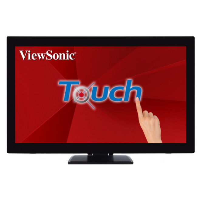 Pantalla táctil Full HD 27 pulgadas Viewsonic TD2760 Viewsonic TD2760, pantalla táctil de 27 pulgadas, 1920 x 1080 píxeles, Full HD, multi-usuario, LED, color negro, SKU TD2760
