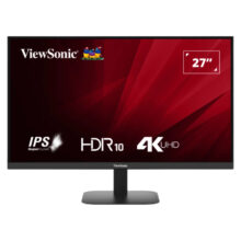 Monitor Viewsonic VA2708-4K-HD de 27 pulgadas con resolución 3840 x 2160 píxeles, 4K Ultra HD, color negro