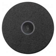 Imagen del micrófono para conferencias Viewsonic VB-MIC-201 en color negro, diseñado para alta calidad de audio en videoconferencias. SKU: VB-MIC-201