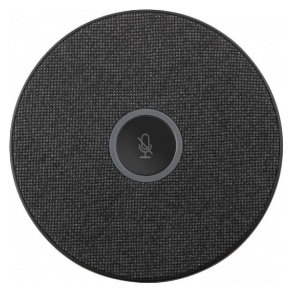 Imagen del micrófono para conferencias Viewsonic VB-MIC-201 en color negro, diseñado para alta calidad de audio en videoconferencias. SKU: VB-MIC-201