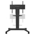 Imagen del soporte para pantalla de señalización Viewsonic modelo VB-STND-003, diseñado para pantallas de 190,5 cm (75 pulgadas) en color negro
