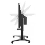 Imagen del soporte para pantalla de señalización Viewsonic modelo VB-STND-003, diseñado para pantallas de 190,5 cm (75 pulgadas) en color negro