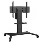 Imagen del soporte para pantalla de señalización Viewsonic modelo VB-STND-003, diseñado para pantallas de 190,5 cm (75 pulgadas) en color negro