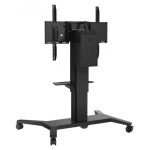 Imagen del soporte para pantalla de señalización Viewsonic modelo VB-STND-003, diseñado para pantallas de 190,5 cm (75 pulgadas) en color negro
