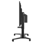Imagen del soporte para pantalla de señalización Viewsonic modelo VB-STND-003, diseñado para pantallas de 190,5 cm (75 pulgadas) en color negro