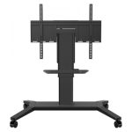 Imagen del soporte para pantalla de señalización Viewsonic modelo VB-STND-003, diseñado para pantallas de 190,5 cm (75 pulgadas) en color negro