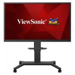 Imagen del soporte para pantalla de señalización Viewsonic modelo VB-STND-003, diseñado para pantallas de 190,5 cm (75 pulgadas) en color negro